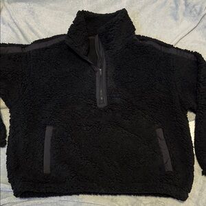 Athleta Black Cloud Fleece Sweatshirt